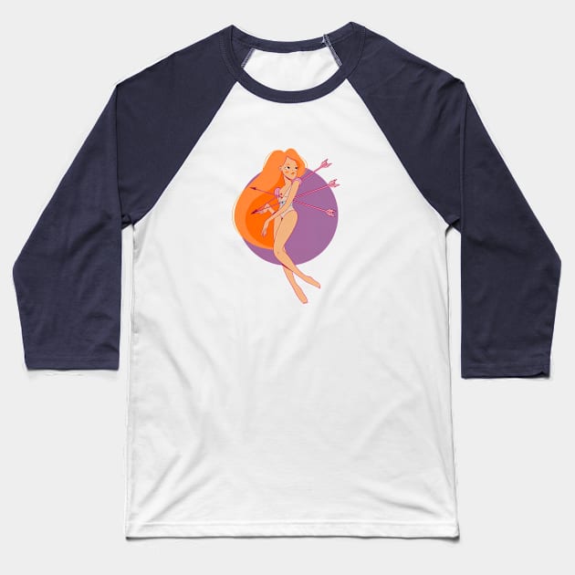 Hurts Baseball T-Shirt by Little Miss Arkham